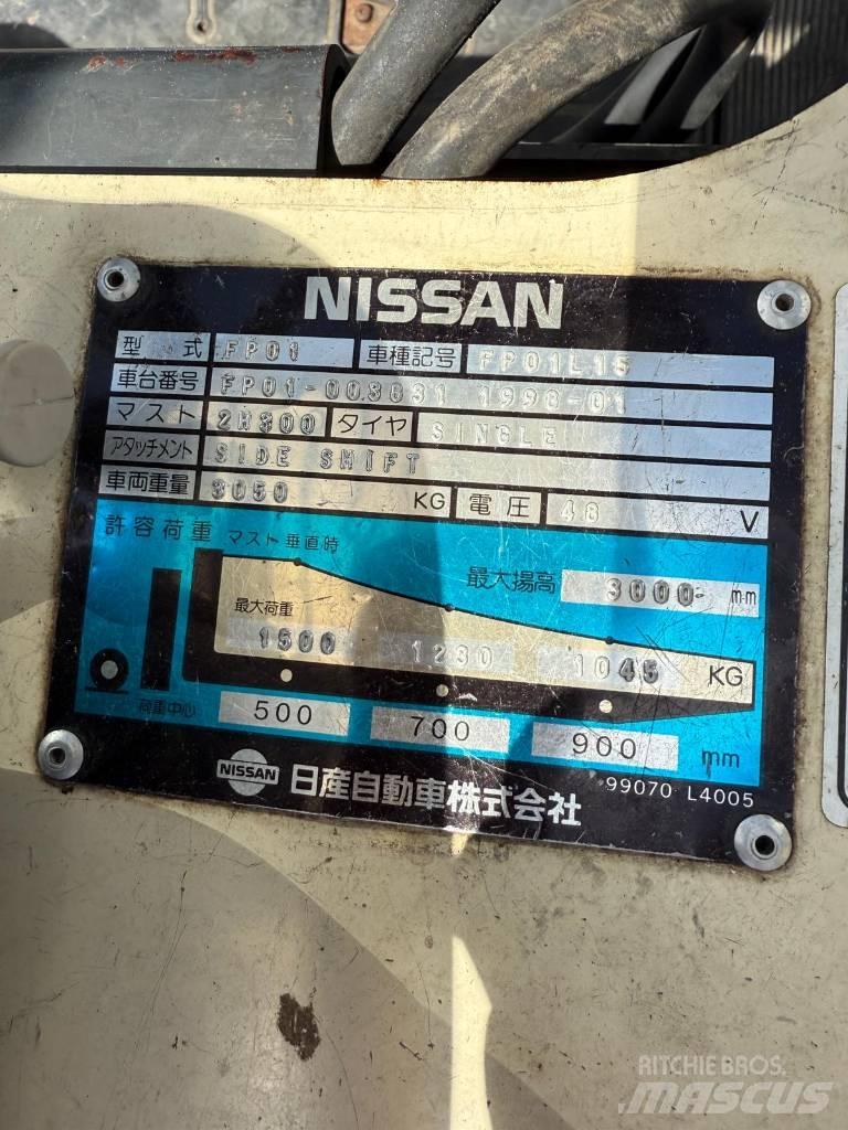 Nissan FP01 L 15 U Chariots élévateurs électriques