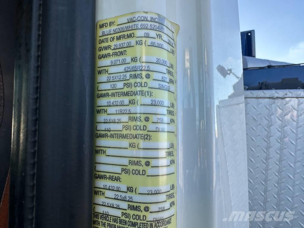 International 7500 Camion aspirateur, Hydrocureur