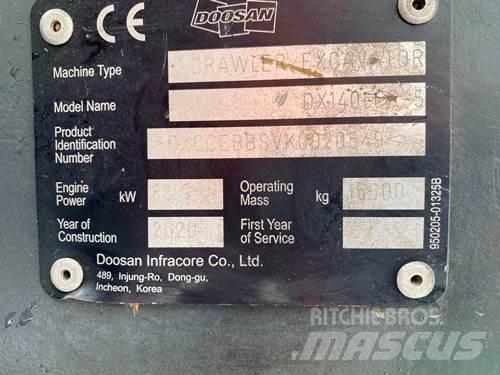 Doosan DX140LCR-5 Pelle sur chenilles