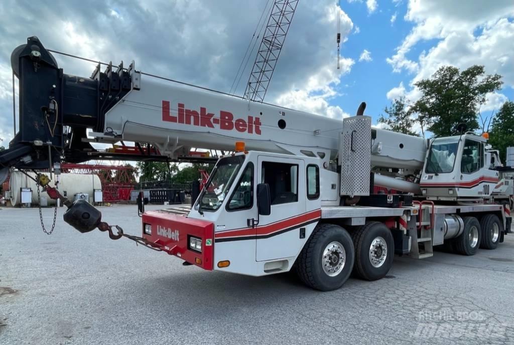 Link-Belt HTC-86100 Camion plateau ridelle avec grue