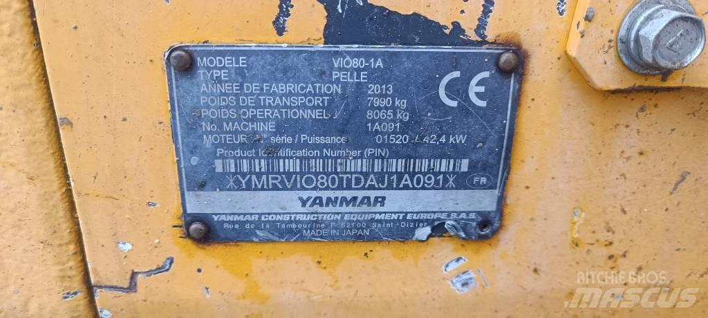 Yanmar Vio 80-1A Mini pelle 7t-12t