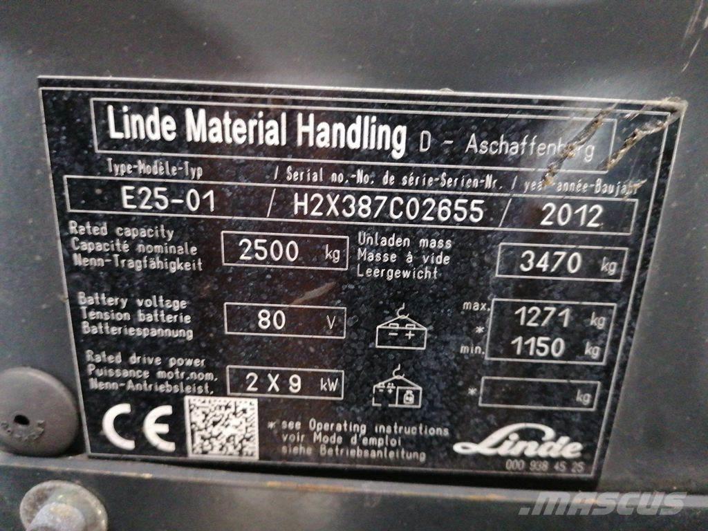 Linde E25-01 Chariots élévateurs électriques