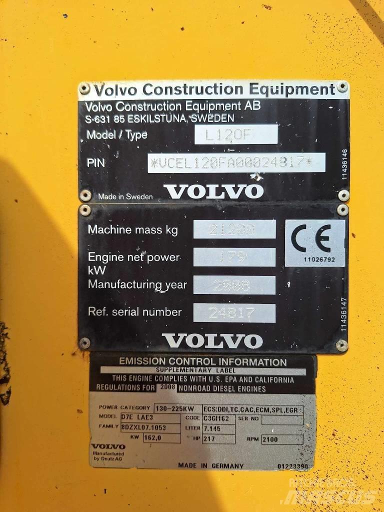 Volvo L 120 F Chargeuse sur pneus