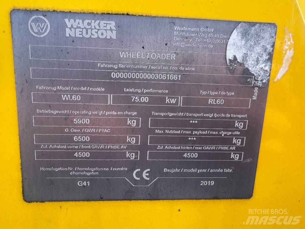 Wacker Neuson WL60 Chargeuse sur pneus