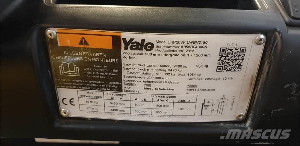 Yale ERP20VF 2014 Chariots élévateurs électriques