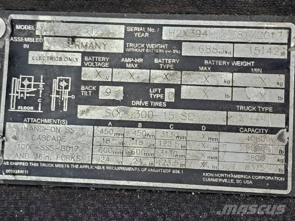 Linde H45T Chariots GPL