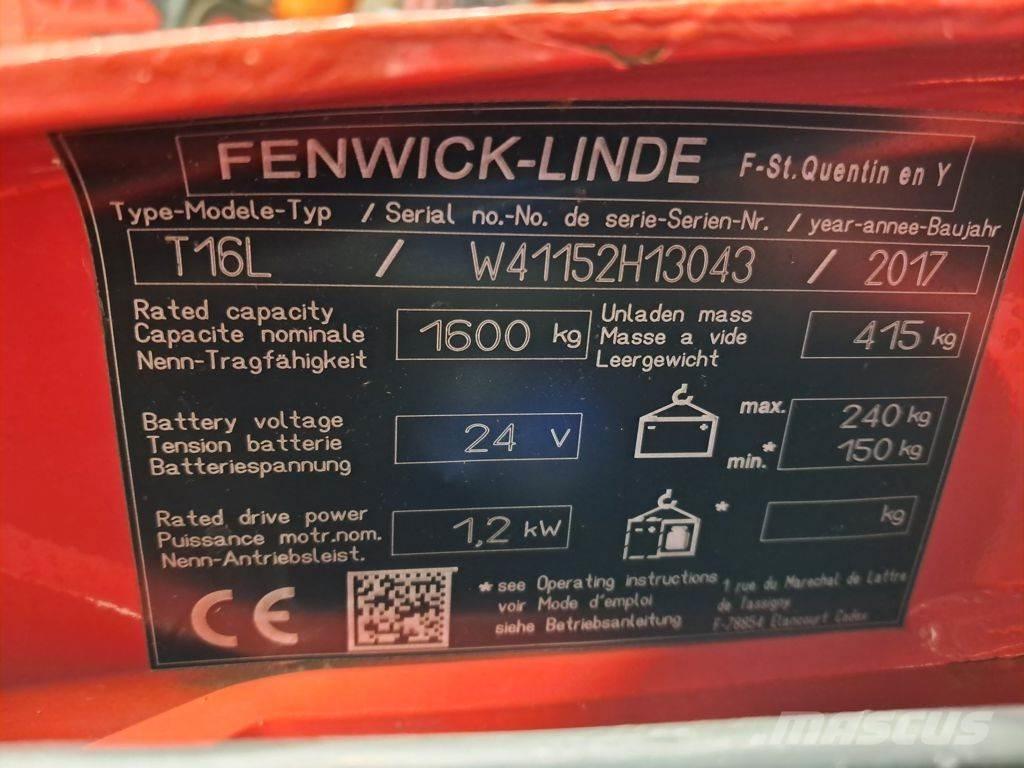 Linde T16L Transpalette accompagnant