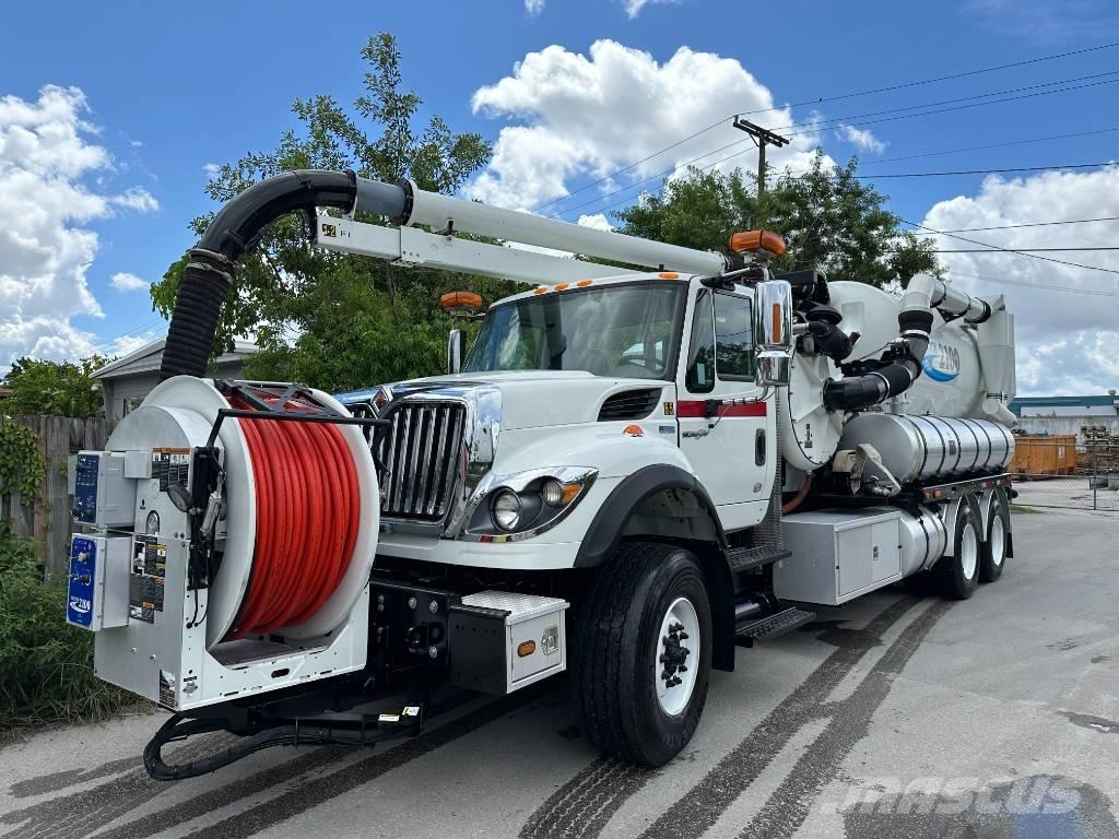 International 7500 Camion aspirateur, Hydrocureur