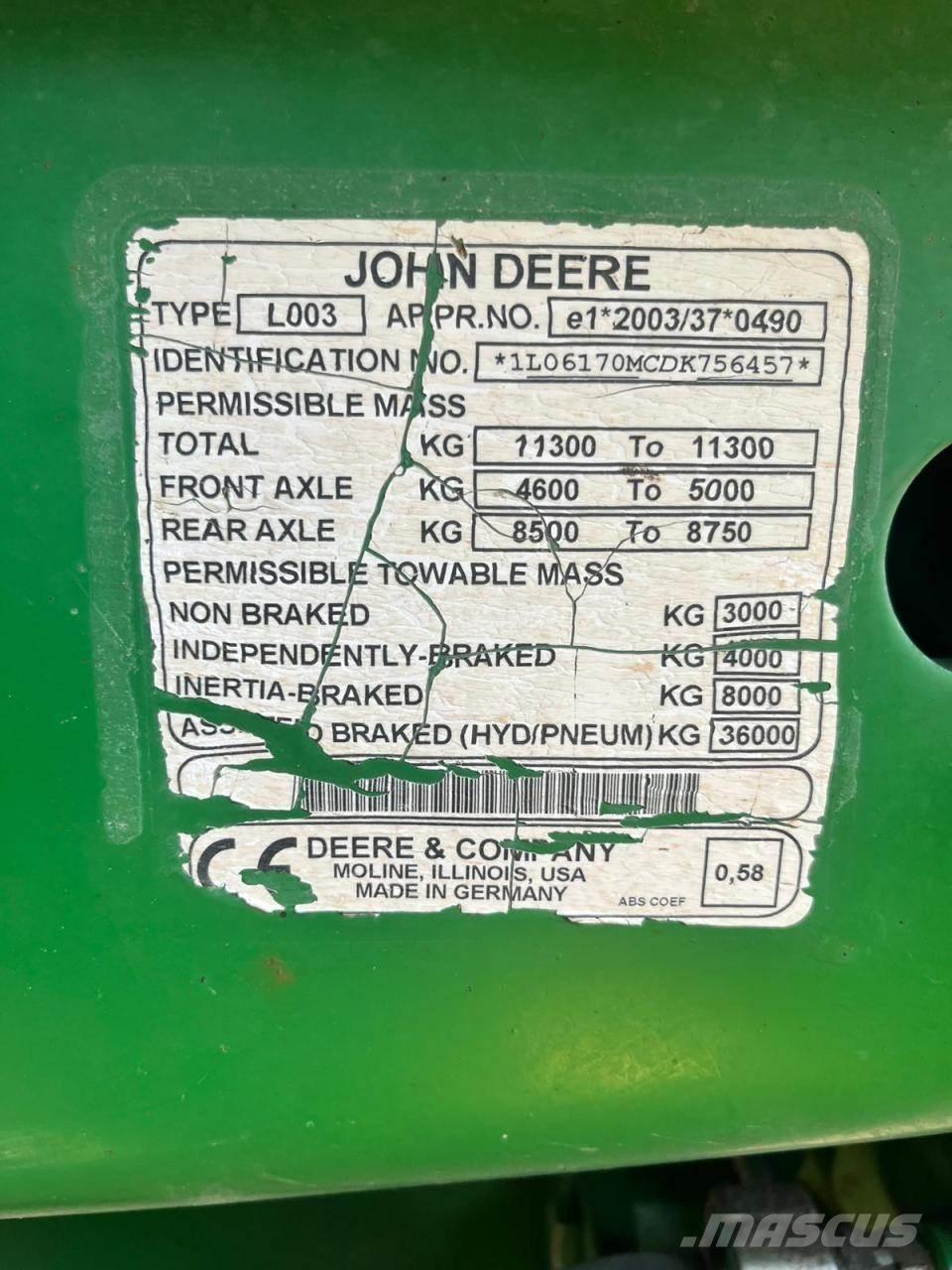 John Deere 6170M Tracteur