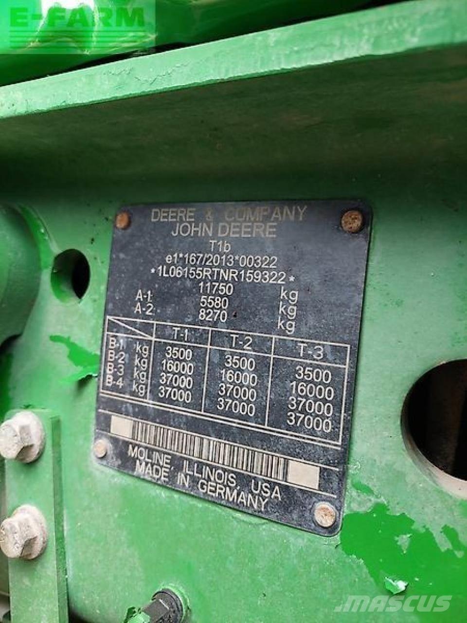 John Deere 6r155 Tracteur