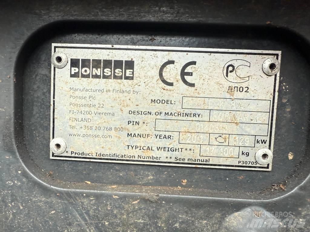 Ponsse ELK 8W Porteur