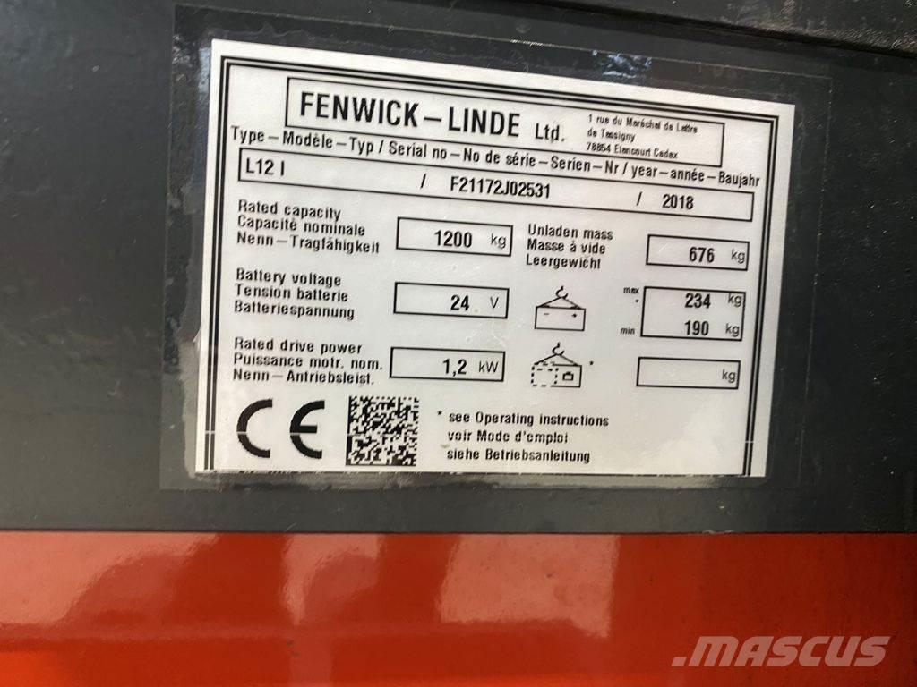 Linde L12 I Gerbeur accompagnant