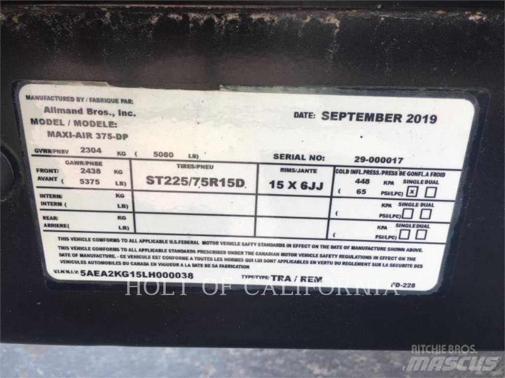 Allmand COMPRES375 Séchage par Air Comprimé