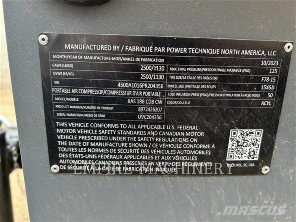 Atlas Copco XAS188CD Compresseur