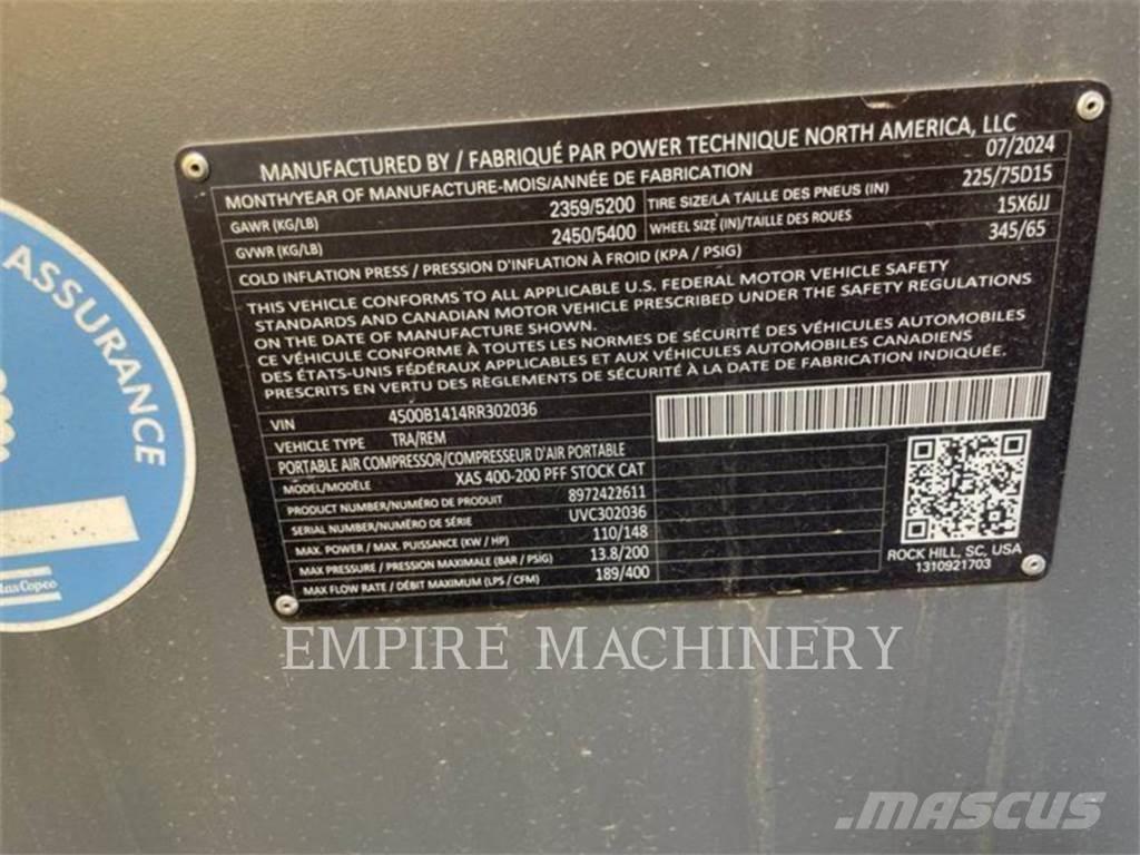 Atlas Copco XAS400CD Compresseur