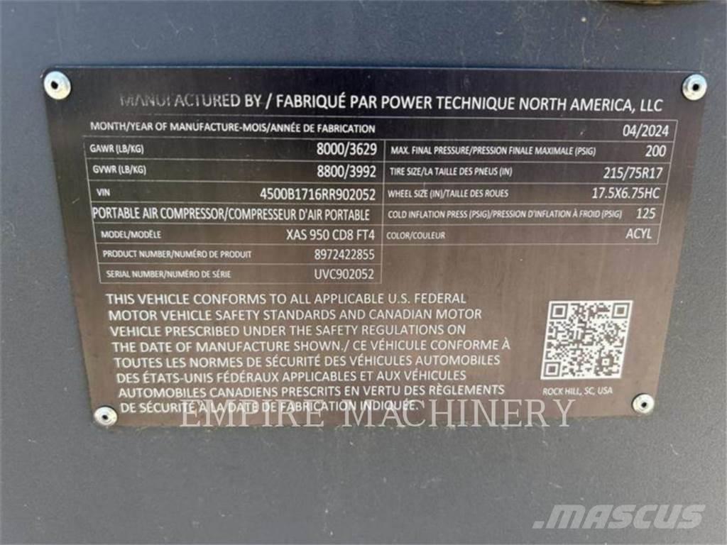 Atlas Copco XAS950CD Compresseur