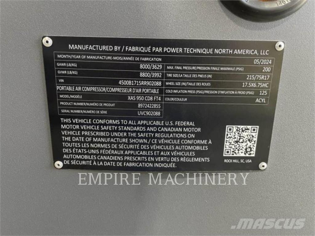 Atlas Copco XAS950CD Compresseur