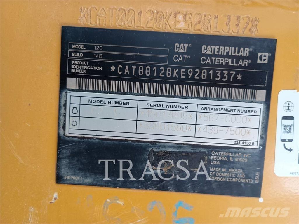 CAT 120 Niveleuse