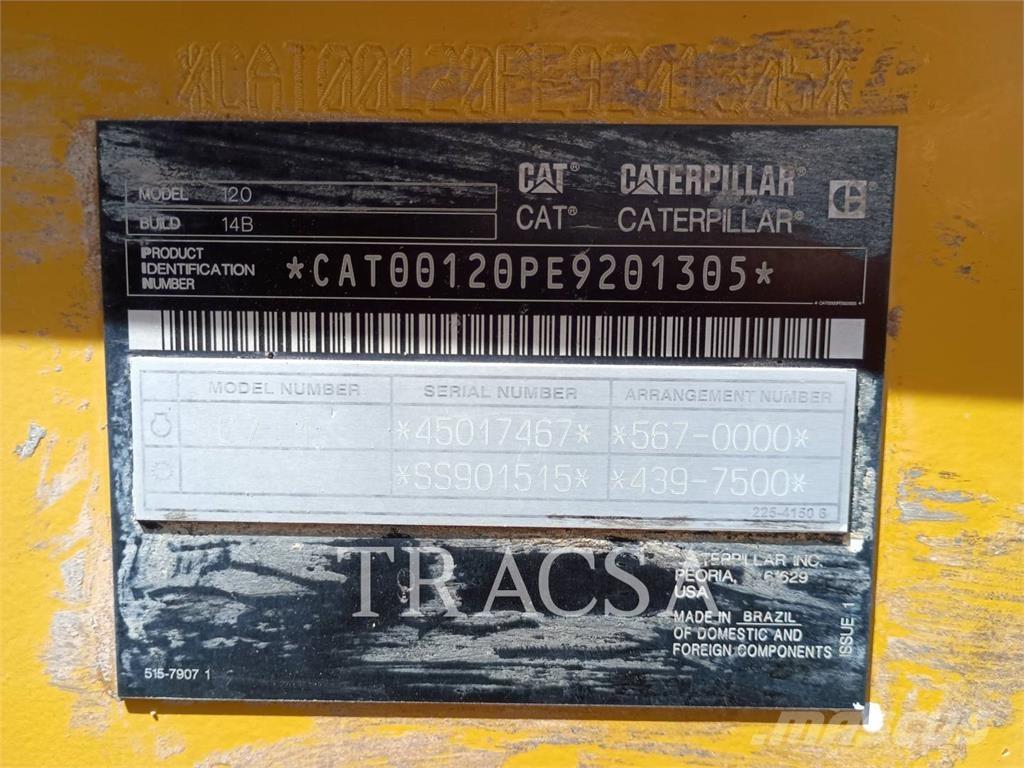 CAT 120 Niveleuse