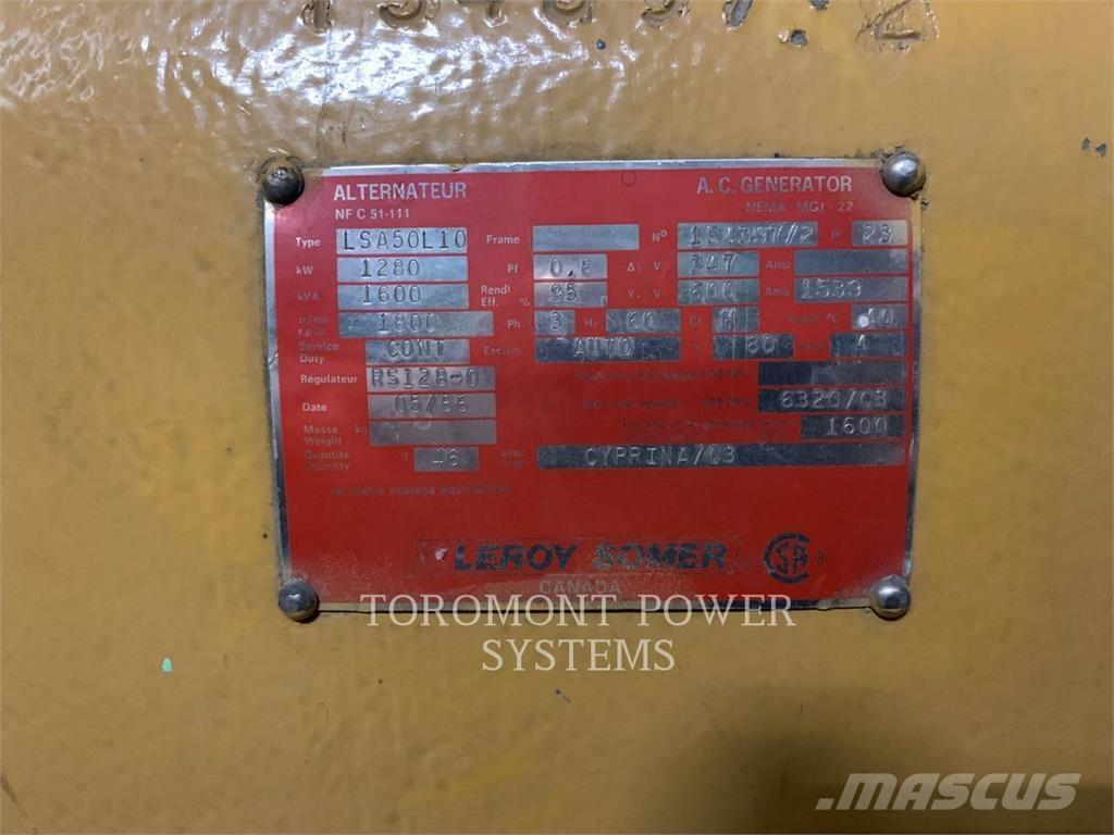 CAT 1250KW-600-3512 Générateurs diesel