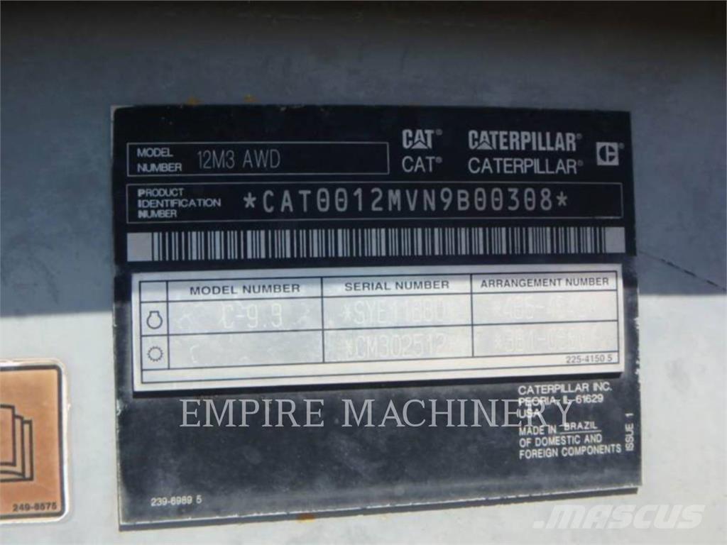 CAT 12M3 AWD Niveleuse