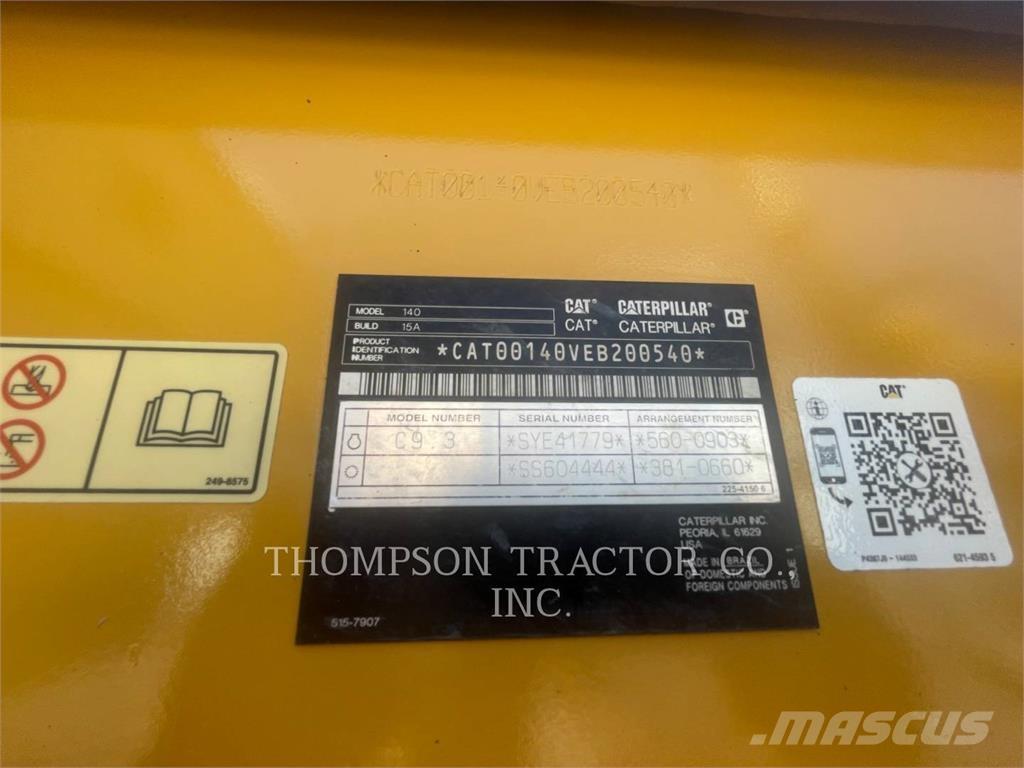 CAT 140 Niveleuse