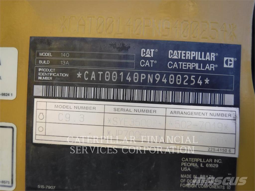 CAT 140-13 Niveleuse