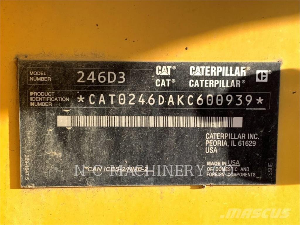CAT 246D3 H3CB Chargeuse compacte