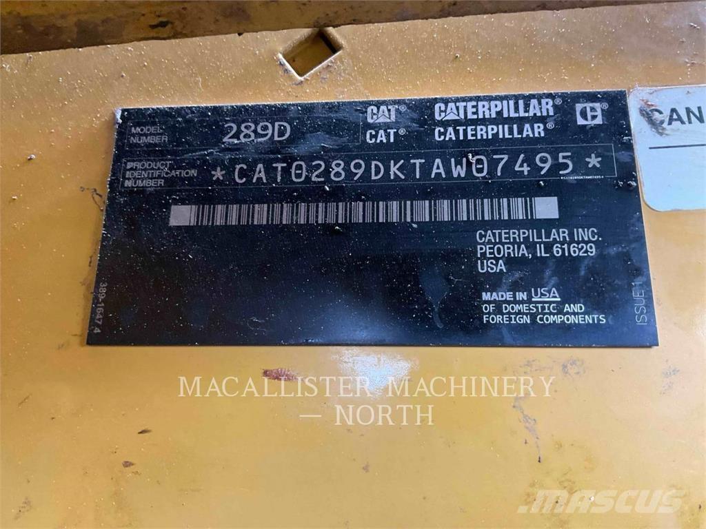 CAT 289D A2Q Chargeuse compacte