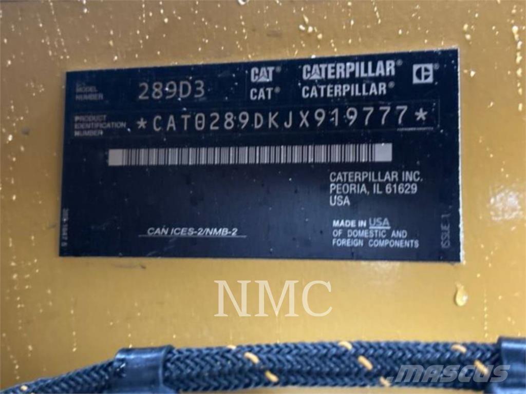 CAT 289D3 Chargeuse sur chenilles