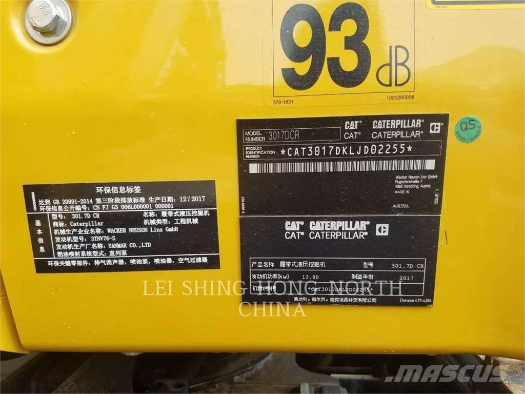 CAT 301.7DCR Pelle sur chenilles