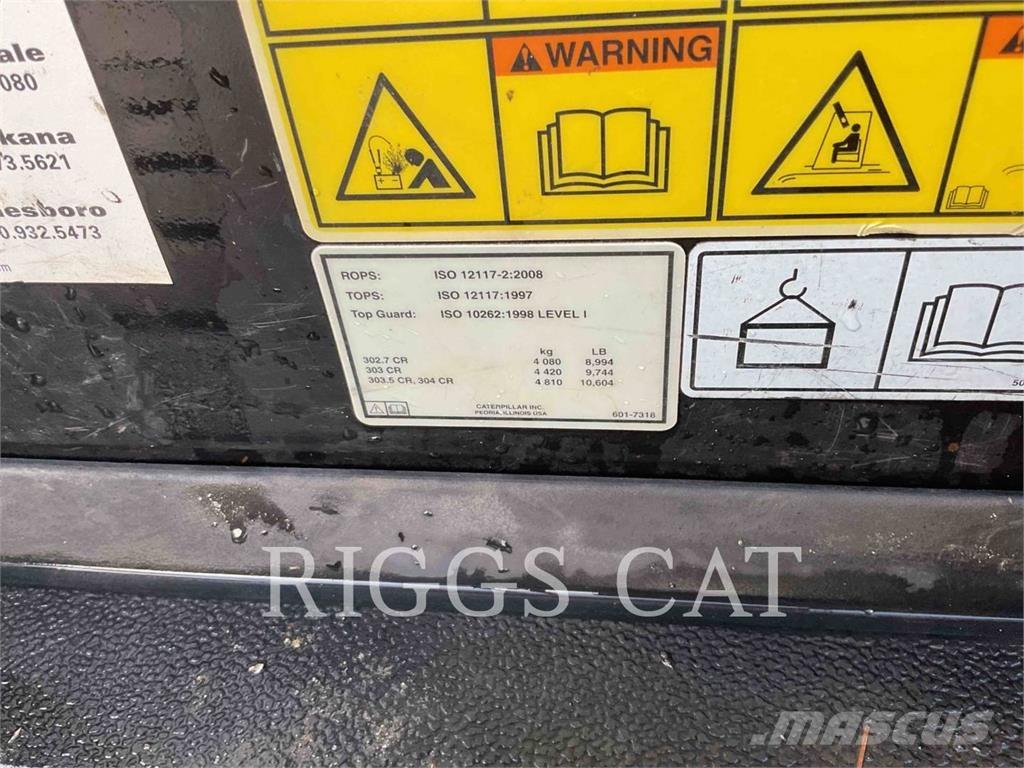 CAT 302.707CR Pelle sur chenilles