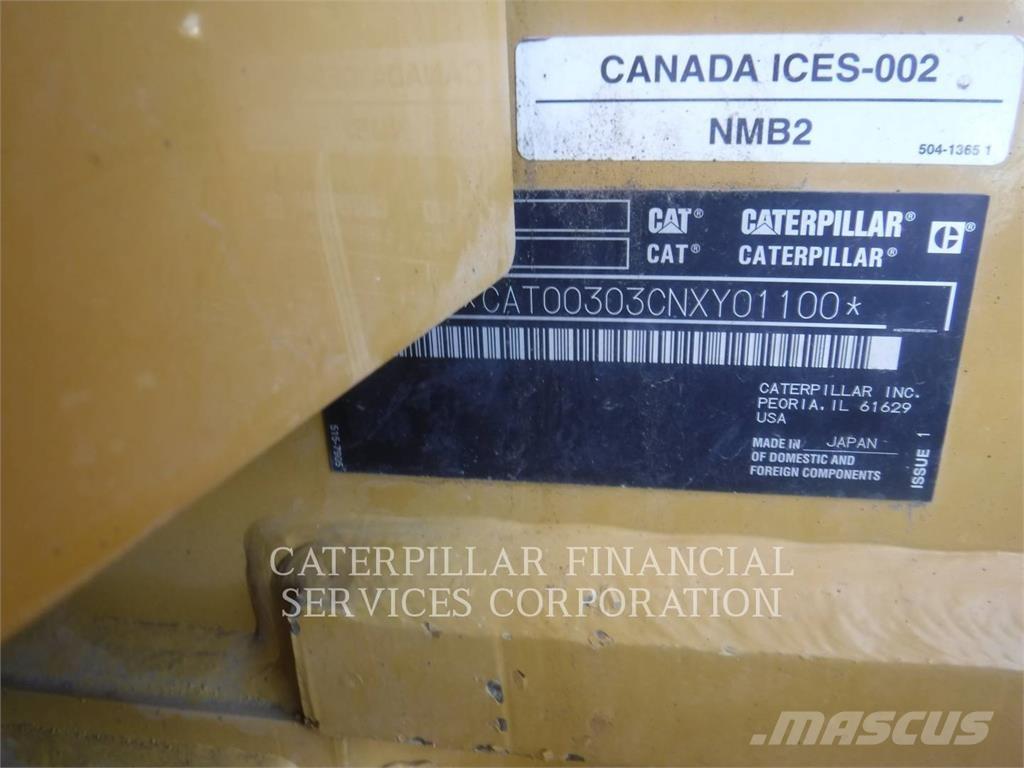 CAT 303-07CR Pelle sur chenilles