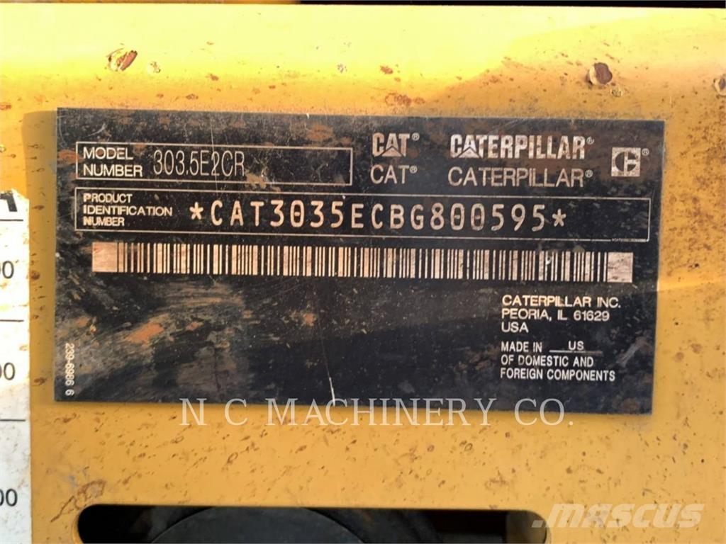 CAT 303.5E2CRN Pelle sur chenilles