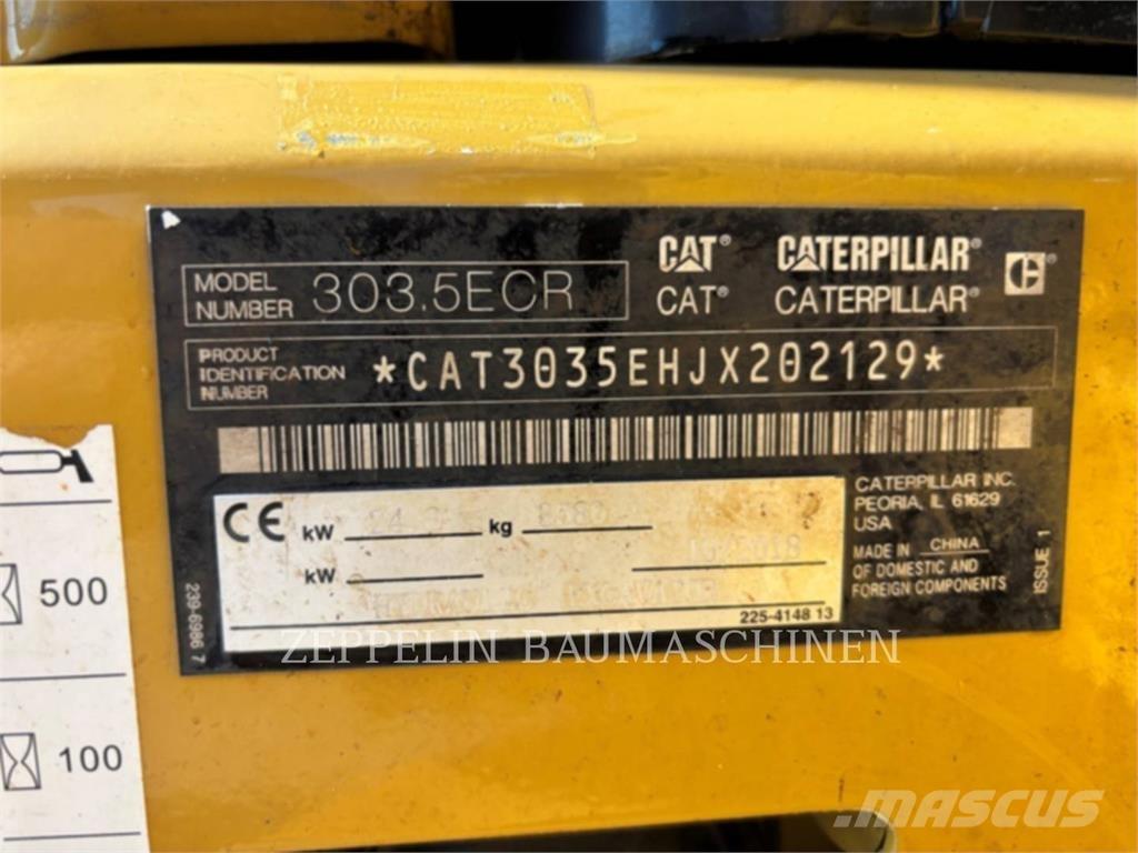 CAT 303.5ECR Pelle sur chenilles