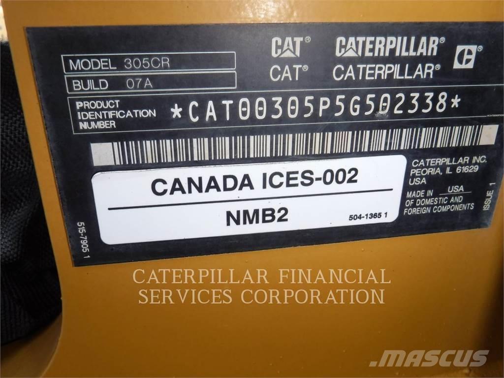 CAT 305-07CR Pelle sur chenilles