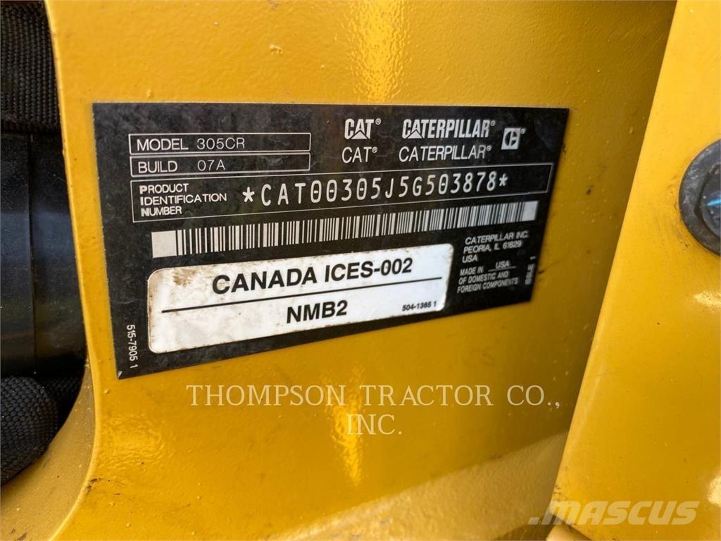 CAT 305 CR Pelle sur chenilles