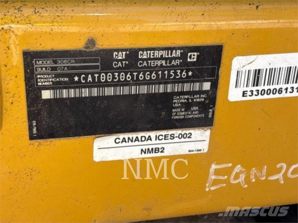 CAT 306-07CR Pelle sur chenilles