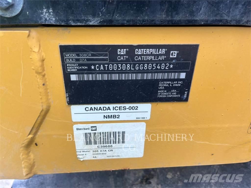 CAT 308-07CR Pelle sur chenilles