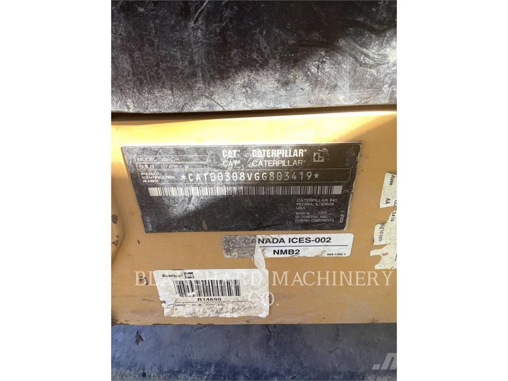 CAT 308CR Pelle sur chenilles