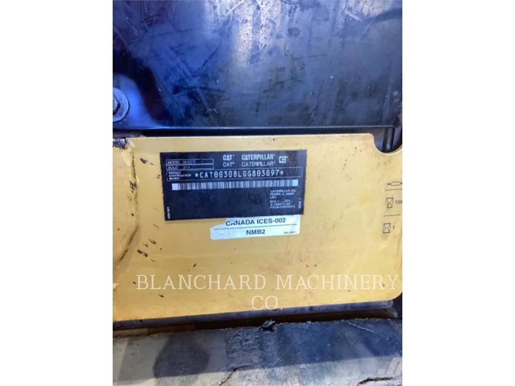 CAT 308CR Pelle sur chenilles