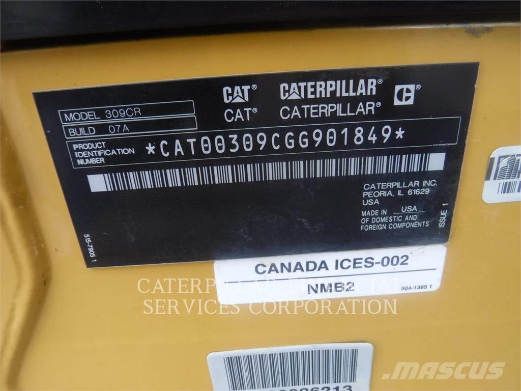CAT 309-07CR Pelle sur chenilles