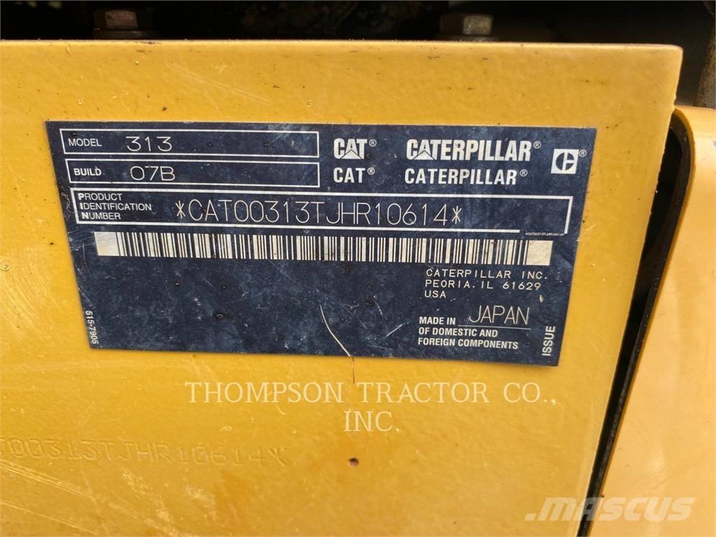 CAT 313 Pelle sur chenilles