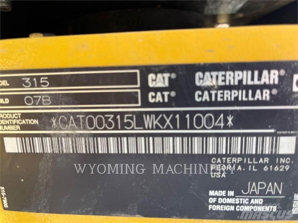 CAT 315 Pelle sur chenilles