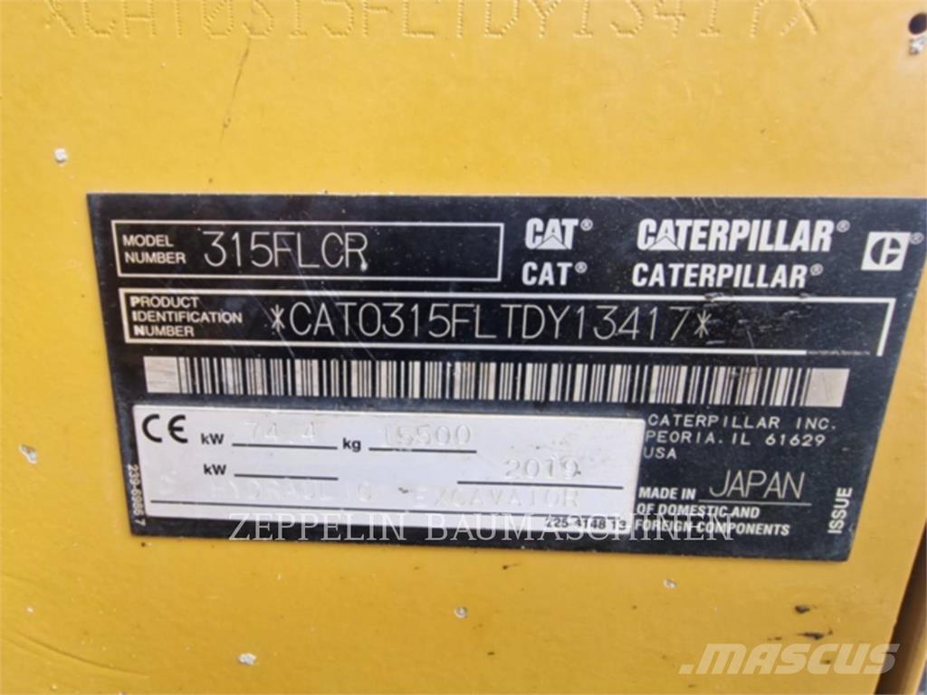 CAT 315FL Pelle sur chenilles