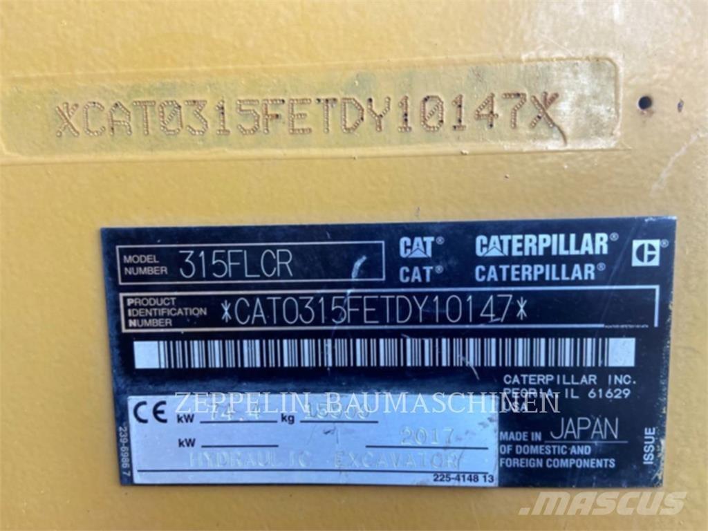 CAT 315FL Pelle sur chenilles