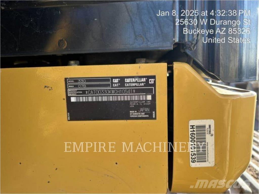 CAT 330-07 P Pelle sur chenilles