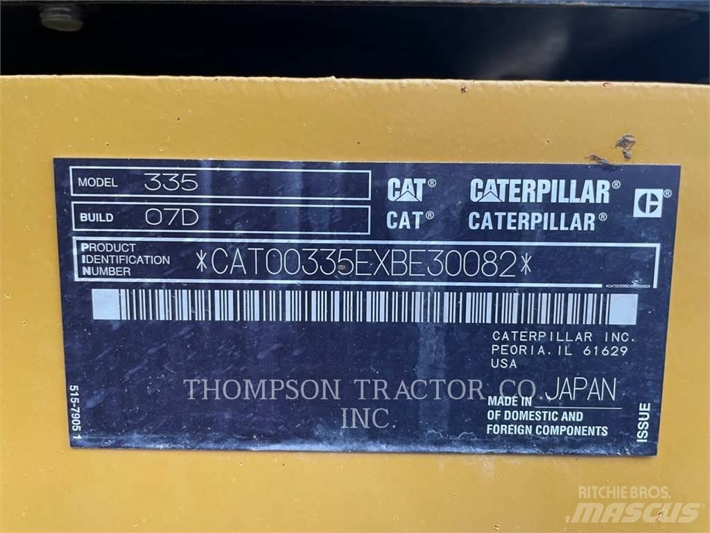CAT 335 Pelle sur chenilles