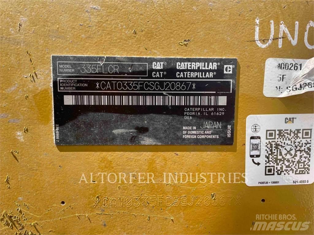 CAT 335F LCR Pelle sur chenilles