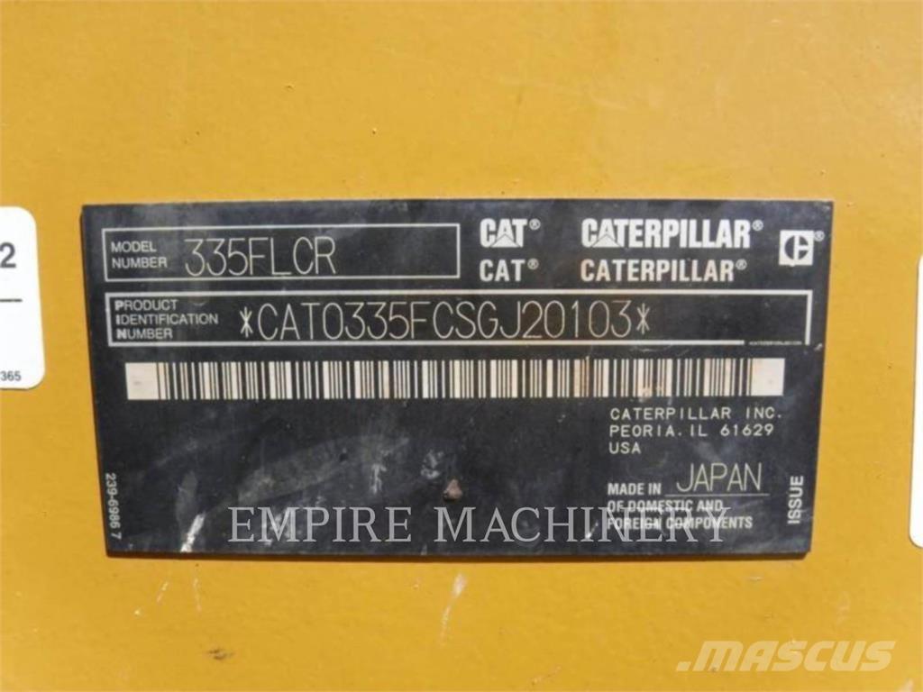 CAT 335FL TH Pelle sur chenilles